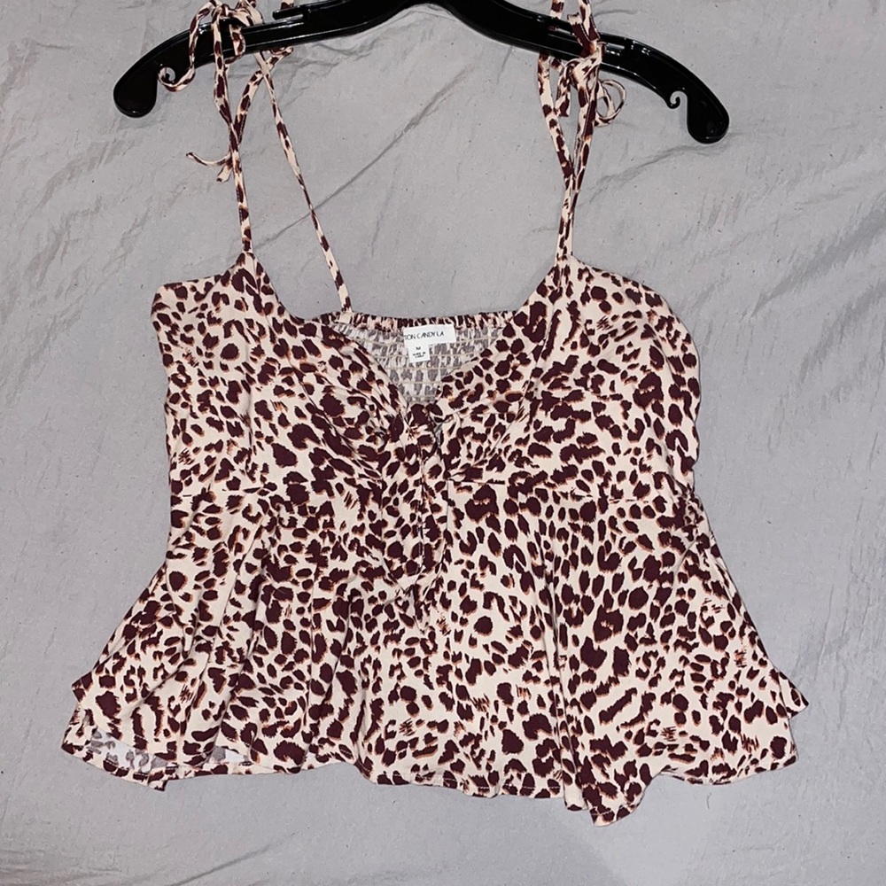 Cheetah print tank top